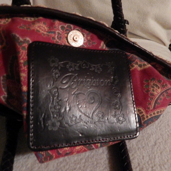 "BRIGHTON"  wicker  tote' - Picture 5 of 5